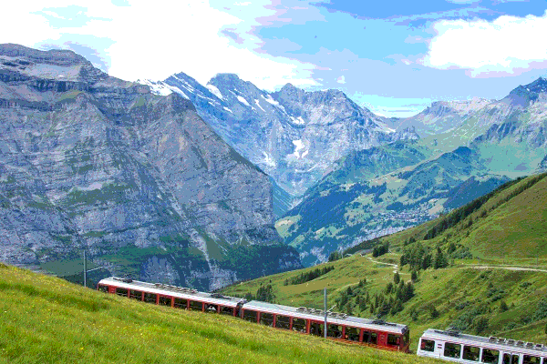 Train on the Mountain